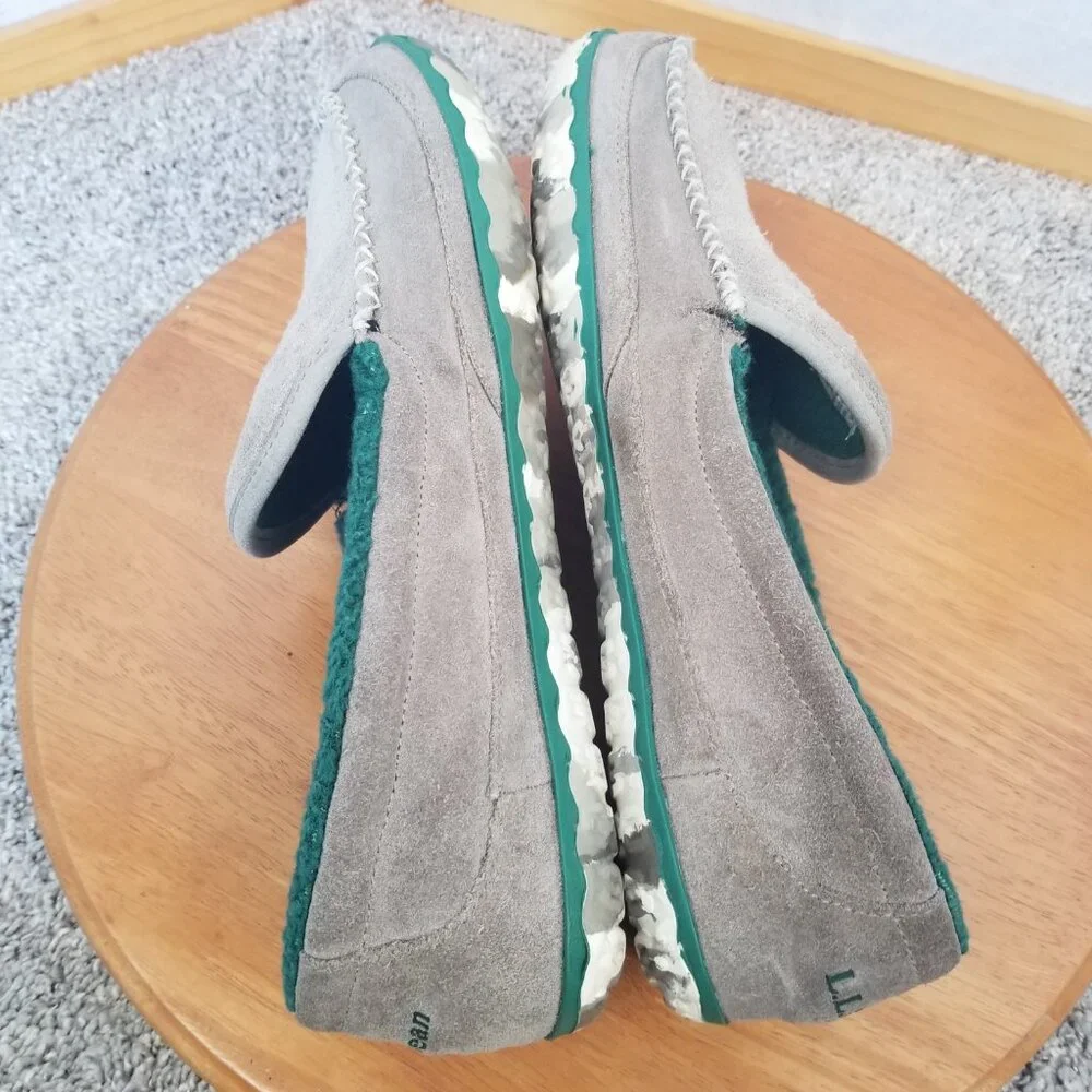 L.L.Bean Men's Mountain Moccasin Shoes Style 301052 Size 11 Gray Indoor Outdoor